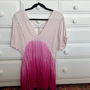 Pink fade dress